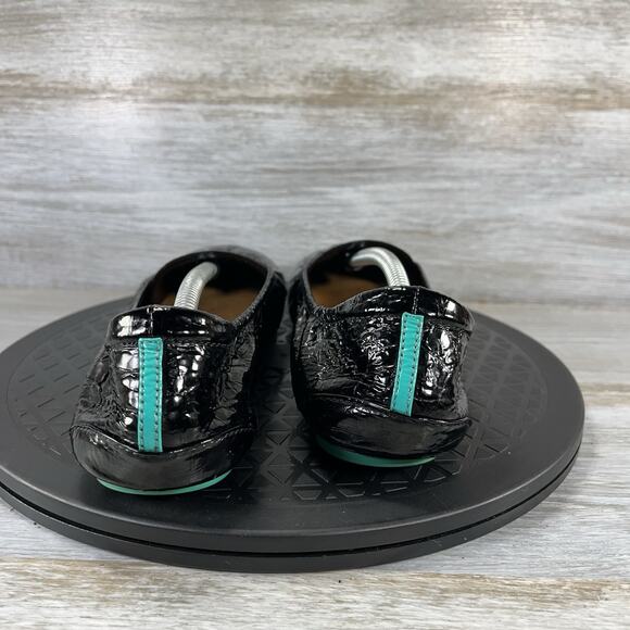 Tieks By Gavrieli Women’s Obsidian Black Patent Leather Ballet Flats Size 9 - Picture 4 of 8